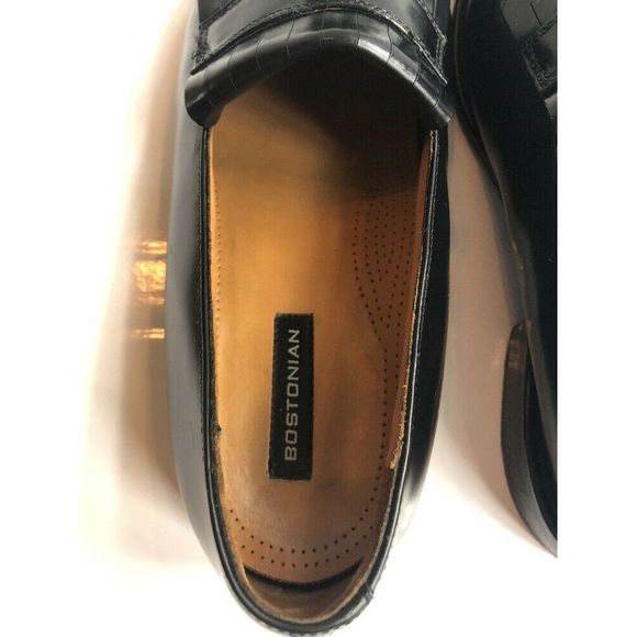 Bostonian Black Size 10W Kiltie Tassel Leather - Picture 6 of 8
